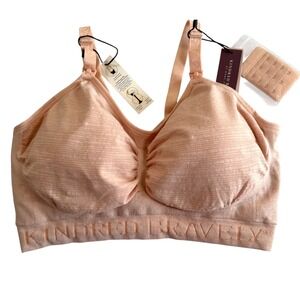 Kindred Bravely Sublime Hands-Free Pumping and Nursing Bra Pink Size XL Busty